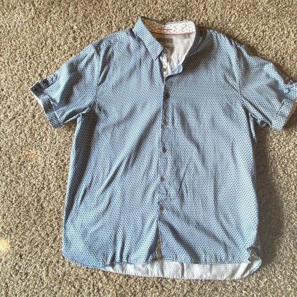 Like New Ted Baker Button Down Cotton Oxford - Picture 3 of 7